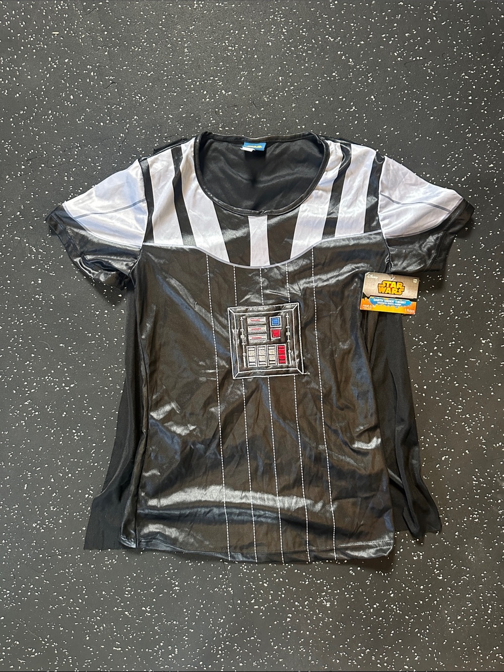 NEW Star Wars Black & Silver Darth Vader Costume Tee shirt